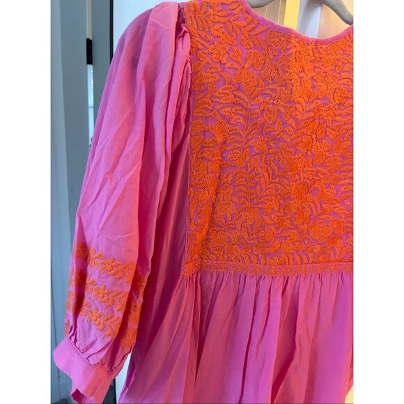 NWOT J Marie embroidered kaftan Large $175 - Picture 5 of 7